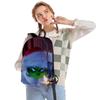 Venta Directa Transfronteriza Nuevo Monstruo Verde de Piel Grinqi Periférico Impresión Digital 3D Mochila de Tendencia Europea y Americana