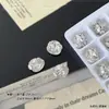 Bisel sin bisel de circonita terminado en bolas de diamante apiladas para decoración de uñas, dulces de roca de huevo de paloma cuadrado grueso brillante decoraciones de uñas