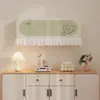 Funda de aire acondicionado estilo crema de dibujos animados, cubierta antipolvo de pared, cortina de cobertura completa bloqueadora de viento, cortina decorativa de tela para el hogar