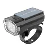 Lanterna Dianteira de Bicicleta Solar USB Duas Lâmpadas Buzina de Alto Decibéis Lanterna de Feixe Alto para Ciclismo Equipamento de Ciclismo Transfronteiriço