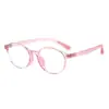 Gafas infantiles de marco redondo con almohadillas nasales de silicona, anti luz azul, se pueden adaptar con lentes graduados, elegantes y únicas, montura de gafas infantiles TR ultraligera