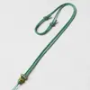 Cordón para Colgante Ajustable de Doble Color Hecho a Mano con Alambre Envuelto, Corona Incrustada con Micro-Latón y Bucle de Nudo Perfecto para Hombres y Mujeres