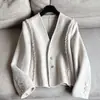 2026 Nuevo Estilo Lana Elegante Cuello en V Corto Arce Lana de Doble Cara Abrigo para Mujer Venta al por Mayor B1DD25078