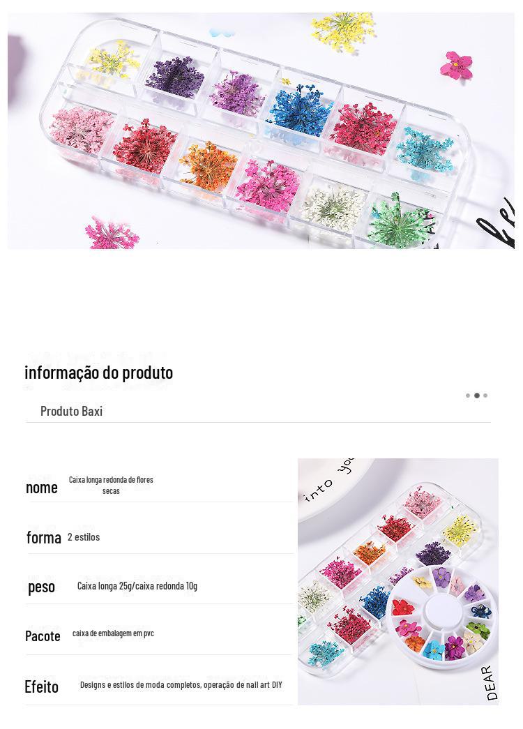 美甲干花 蕾丝干花 水仙花