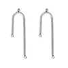 Pendientes de Acero Inoxidable Pendientes Colgantes Accesorios Hechos a Mano DIY Acero de Titanio Electroplateado al Vacío Pendientes para Mujer Gancho para Oreja