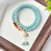 Nuevo Producto Directo de la Fábrica BodhiPulsera Bodhi Azul Lago con un Toque de Lujo, Temperamento Suave y Atractivo Artístico, Venta al por Mayor