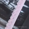 En Stock 1.4cm Adorno de Encaje de Abanico de Un Solo Color para Lencería, Ropa de Muñecas, Flecos Elásticos Hechos a Mano para Manualidades DIY