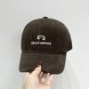 Gorra de Béisbol Bordada de Cabeza Grande Estilo Nuevo para Mujer Otoño e Invierno Estilo Coreano Sombrero de Sombra Versátil Muestra la Cara Gorra Pequeña para Hombre