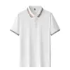 Camisa Polo Business de Alta Qualidade Estilo Casal Elástica Respirável Gola Lapela Manga Curta Camiseta Verão Roupas de Golfe para Exterior