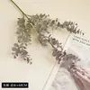 Hojas de eucalipto de plástico, plantas verdes artificiales para paisajismo, ramas decorativas de hoja de dinero, plantas artificiales, flores artificiales