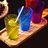 Vaso para Enjuague Bucal, Vaso de Plástico para Cepillo de Dientes, Vaso de Agua Transparente de Colores para Pareja, Regalo para Hogar o Negocio, Vaso para Lavarse, Regalo de Vacaciones