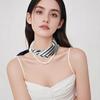 Bufanda con hebilla magnética para mujer, nuevo collar de perlas, lujo ligero, alta gama, moda, bufanda versátil, bufanda de puntos ondulados, venta al por mayor