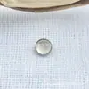 Pendientes de Aleación de Titanio Astmf-136 con Forma de Disco y Piedra Ojo de Gato Fotosensible Pendientes de Titanio G23 con Piedra Ojo de Gato Joyería para Piercing