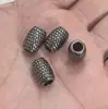 Acessórios para Joias Liga Vintage Acabamento Envelhecido Metal Fumê Contas Espaçadoras Contas Cilindricas Vários Estilos Acessórios para Pulseiras DIY Atacado