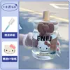 Taza de Agua Linda de Gatito para Niñas, Vaso de Vidrio de Aspecto Elegante con Popote, Taza de Té Resistente al Calor para Oficina, Taza de Café