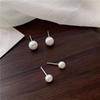 Aretes de Perlas Atmosféricos de Alta Gama Nuevos 2025 Nuevos Aretes Modernos Simples Retro Estilo Hong Kong Aretes Populares para Mujeres