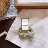 Pinza para el pelo de otoño e invierno para niños con botón de cuadros en forma de corazón, pasador de pentagrama de lana, pinza lateral para flequillo para niñas pequeñas