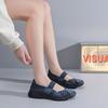 Novos sapatos femininos plus size tecidos à mão, casuais, respiráveis, ocos, de camada única, sapatos baixos de malha ultraleves, overshoe