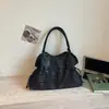 Bolsa de Lona Estrela Design de Nicho Feminina 2026 Nova Moda Coreana Bolsa Tote Grande Capacidade Bolsa de Ombro Único Sob o Braço