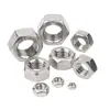 Acero Inoxidable 304 Tuerca Hexagonal Americana de Rosca Gruesa Tuerca Hexagonal Británica de Rosca Fina Tornillo Tuerca de Estándar Americano y Británico Tapa de Tornillo