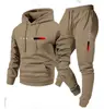 Conjunto con Capucha 320g Marca de Moda Conjunto de Sudadera con Capucha Holgada con Gráficos Impresos Talla Grande para Hombre Sudadera Logo Personalizado