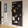 Estantería de Tablero Perforado para Sala de Estar Almacenamiento en Toda la Pared Puerta de Entrada Tablero Colgante para Entrada Decoración de Pared Tablero Perforado de Metal