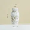 Jarrón de Cerámica Retro Shumen Estilo Wabi-Sabi Decorativo Hogar Sala de Estar Arreglo Floral Nicho Diseño Florero