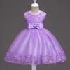 Vestido de encaje nuevo para niñas, vestido de flores para niñas, vestido con falda de actuación para niños grandes, una generación de cabello
