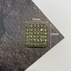Accesorios de aleación de diamante completo de alta calidad, accesorios cuadrados de amor de alta resistencia, accesorios para el cabello de estilo xiangfeng, accesorios para bolsos de ropa