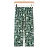 Pantalones de pijama finos de punto para primavera, nuevos de verano 2026, para mujeres de mediana edad y mayores, para mamás, corte holgado con bolsillos, pantalones para casa