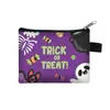 2026 Halloween Fantasma Calabaza Gato Negro Dibujos Animados Pequeño Monedero Portátil Cremallera Bolsa para Monedas Exquisita Mini Cartera