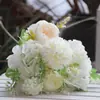 Flor Artificial Hortensia Peonía Nórdica Peonía de 7 Puntas Ramo de Boda Decoración para Hogar Sala de Estar Ramo Falso Venta al por Mayor