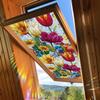 Xc9054 Láser Colorido Brillante Ramo Decoración Pegatina Embellecimiento Puerta y Ventana Hogar Exportación Mayorista Electrostático