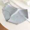 Pantaletas de algodón puro sin costuras para mujer, sencillas y lindas para niñas, de cintura media deportiva, entrepierna 100% algodón, tangas finas estilo japonés temu