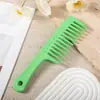 Pente de Dentes Largos de Cor Sólida, Pente para Cabeleireiro no Atacado para Modelagem de Textura, Beleza, Uso Doméstico e Comercial