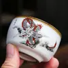 Caneca Jianzhan da Fornalha Ru Caneca de Chá Caneca para Degustação de Chá Padrão Rachado Pode Ser Cultivado Caneca Única Caneca do Anfitrião Tigela de Chá Caneca de Chá Gongfu Presente de Festival