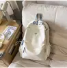 Mochila Azul Marino con Bordado de Estrella Qingwan para Estudiantes, Estilo Americano, Moderna y Genial, Versátil para el Uso Diario, la Escuela y Salidas Casuales