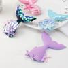 Decoração de Bolo Tema Cauda de Sereia Acessórios Tema Aniversário Cartão Cauda de Peixe Material Suprimentos Acessórios de Sereia