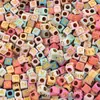 1000 peças Contas Redondas de Letra Cor Acrílico com Letra Dourada 4x 7mm Para Fazer Pulseira Colar Joias