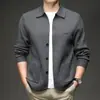 Item quente da transmissão ao vivo cardigã de tricô com lapela masculino outono e inverno casual versátil suéter grosso casaco masculino dropshipping