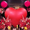 Balão de amor super grande decoração de adereços para layout de casamento, noivado, proposta de casamento Balão em forma de coração inflável para cena de confissão de celebridade da internet