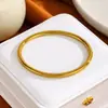 Suprimento Especial Transfronteiriço Aço Titânio Abridor Masculino e Feminino High-End em Forma de C Hidráulico Pulseira de Mão 18K Não Desbota Joias da Moda Atacado