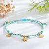 Venta Caliente Transfronteriza Europea y Americana Colgante de Acero de Titanio con Forma de Estrella de Mar, Perla y Concha Temática del Océano Pulsera de Dopamina Colorida Festival del Bote del Dragón
