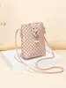 Bolso para Teléfono Móvil de Moda Nuevo 2025, Bolso Cubo Nuevo, Bolso Sencillo Estampado para Mujer, Bolso Cruzado de Hombro Único con Temperamento, Dropshipping