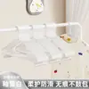 Percha para Ropa para Uso Doméstico, Percha de Plástico Antideslizante para Prevenir Marcas en los Hombros, Adecuada para Ropa Seca y Húmeda, Percha de Almacenamiento para Armario, Tendedero que No Deja Marca