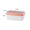 Forma de Gelo Molde de Cubos de Gelo Silicone com Tampa Caixa Armazenamento Gelo Barra Geladeira Doméstica Caixa de Gelo Dupla Camada Caseira Molde de Gelo