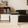 Cubo de basura con tapa abatible y espacio engrosado para el dormitorio del hogar, Contenedor de almacenamiento grande con tapa para la sala de estar y el baño, Papelera de cocina con tapa