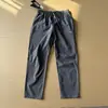 Pantalones Cargo Multicolor Cremallera Lateral Cinturón Cordón Pantalones Casuales 9086