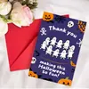 1 Peça de Coleção Selecionada de Cartões de Saudação de Halloween Novos Transfronteiriços, Cartão de Saudação Fofo de Abóbora Fantasma de Desenho Animado com Conjunto de Envelopes