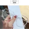 Gafas Retro de Marco Grande sin Graduación Anti-Luz Azul de Moda para un Look Natural, Estilo Estudiante Adelgazante para Miopía